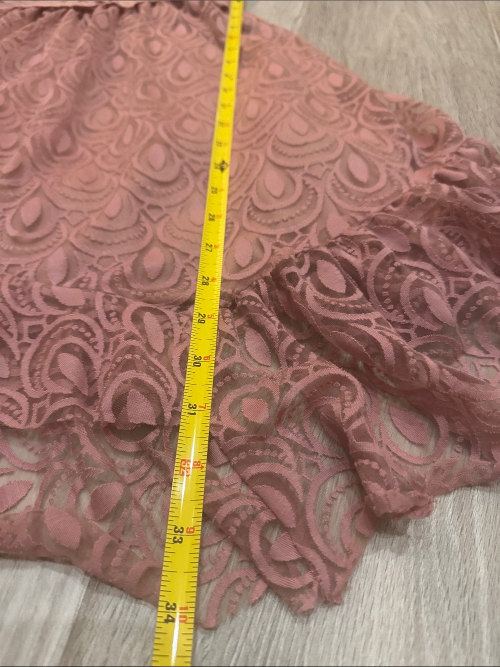 Free People Adella Lace Dusty Rose Lace slip Dress - Picture 6 of 10